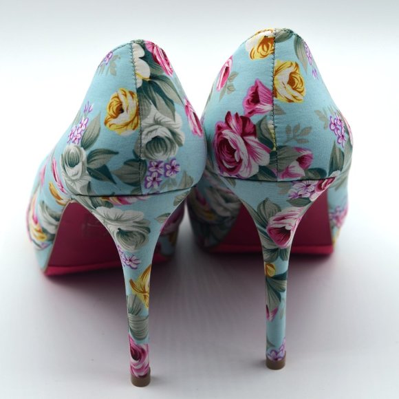 Shoe Dazzle-Graziella Vantage Floral Print Pumps - Picture 4 of 9